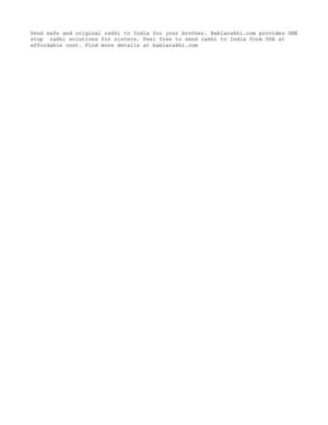 Send Designer Rakhi to India from USA with Bablarakhi.com at Affordable Cost