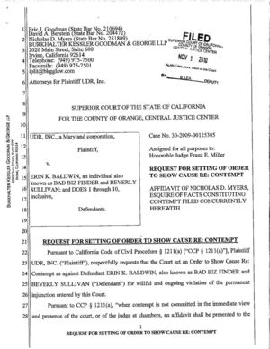 Burkhalter Lawyers File Contempt Charges as Family Law Civil Contempt tp Bypass District Attorney & Retain Control of UDR Defamation Case