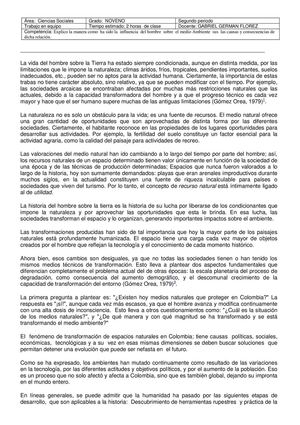 Actividad de aprendizaje 6 influencia del homre sobre el medio