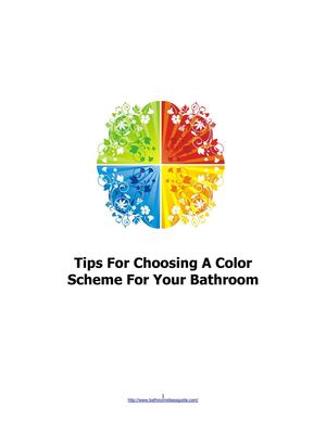 How To Choose A Color Scheme For Your Bathroom