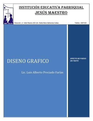 EFECTO DE FUEGO EN TEXTO
