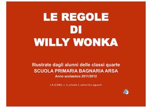 Le regole di Willy Wonka