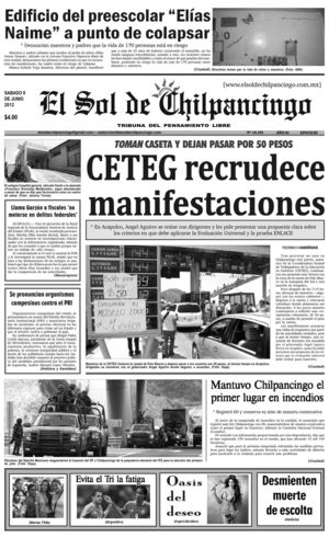 El Sol de Chilpancingo - 9 Junio 2012
