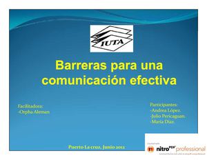 Barreras de la comunicacion