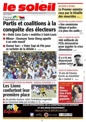 Edition du 11 juin 2012