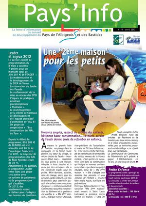 Le Pays'Info n° 19 - Avril 2012