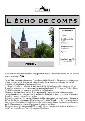L'écho de Comps N°2 Juin 2008