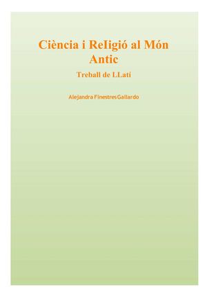 Ciència i religió al món àntic