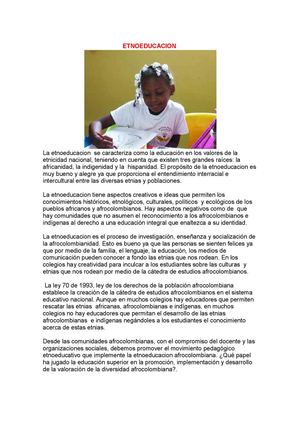 ETNOEDUCACIÓN