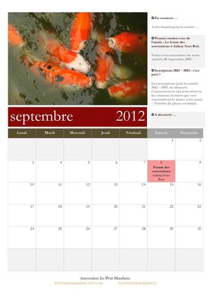 Programme Septembre 2012 - Le petit mandarin