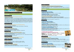 Programme des animations du mois d'août 2012