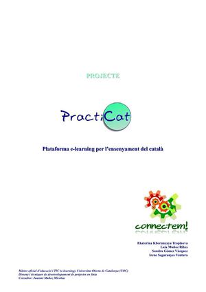 Projecte PractiCat. Plataforma e-Learning