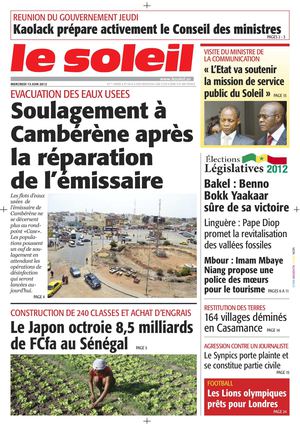Edition du 13 juin 2012
