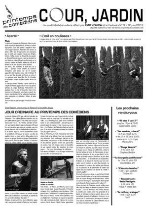 Journal n°3 - 12 juin 2012