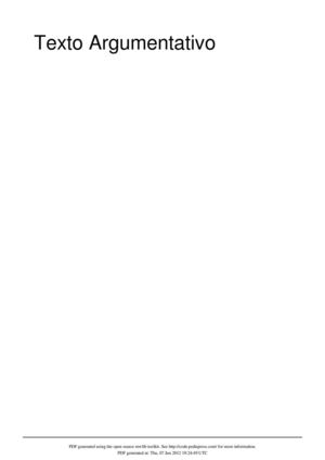 Texto Argumentativo