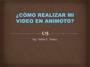 Tutorial de animoto