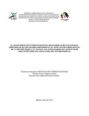 El juego como estrategia didáctica.