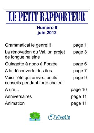 Petit Rapporteur n° 9