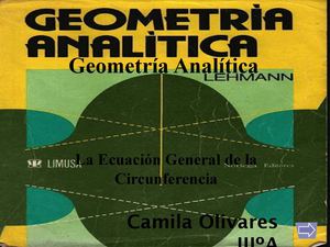 Ecuacion general de la circunferencia 1