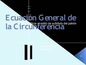 Ecuacion general de la Circunferencia