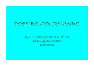 Poèmes gourmands