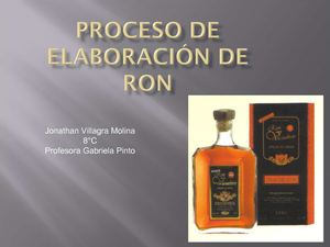 Proceso de elaboracion de el Ron