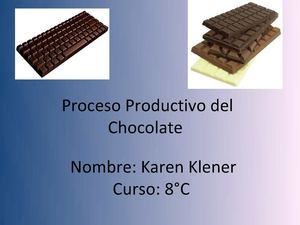 Elaboración del chocolate 