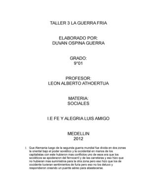 taller 3 la guerra fria