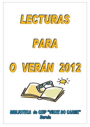 RECOMENDACIÓN DE LECTURAS PARA O VERÁN 