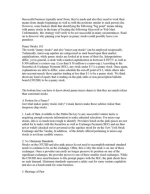 The Rundown Regarding Penny Stocks