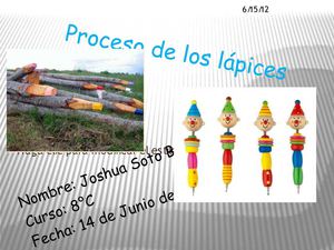 Proceso del los lapices