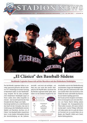 Stadionnews Nr. 06/2012 - Buchbinder Legionäre vs: Heidenheim Heideköpfe
