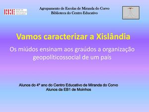 Vamos caracterizar a Xislândia - uma proposta dos mais pequenos