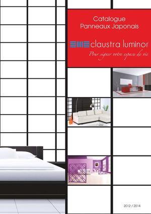 Catalogue panneaux japonais 2012-2014 Claustra-luminor