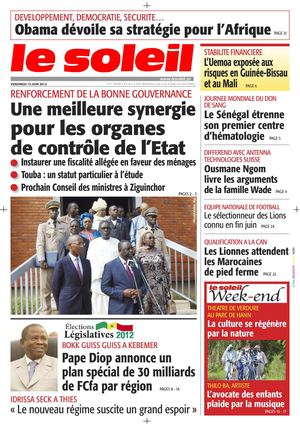 Edition du 15 juin 2012