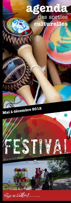 Agenda des sorties 2012 au Pays des vallons de Vilaine