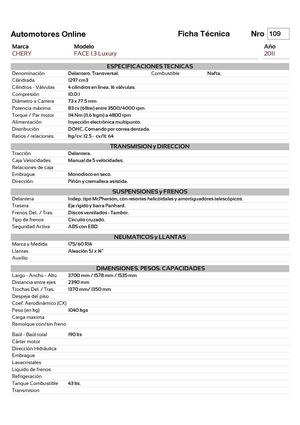 Chery Face 1.3 Luxury (´11) 0109