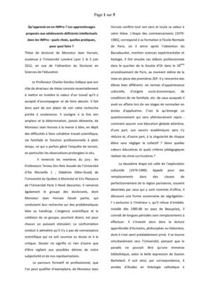 L'intervention de M. le professeur Charles Gardou