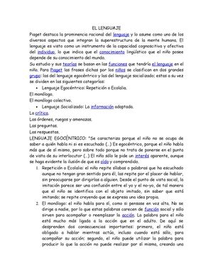 ensayo sobre lenguaje