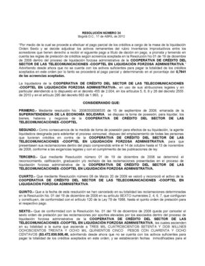 RESOLUCION 24 PAGO ACREEDORES SEXTO ORDEN