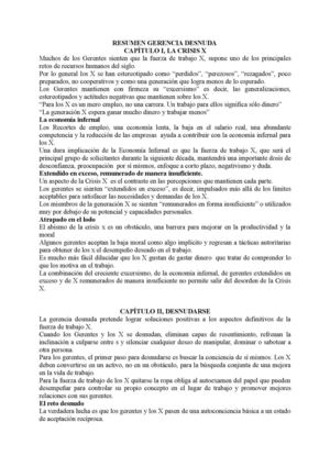 GERENCIA DESNUDA CAPITULO I