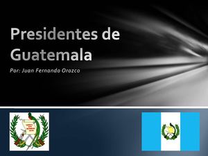 Presidentes de Guatemala