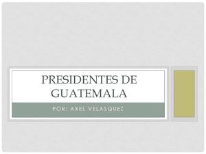 presidentes de Guatemala