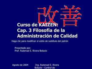 Control de Calidad 03 Filosofias de la Calidad