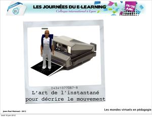 Atelier monde virtuel - Journées du e.learning