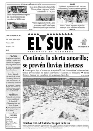 El Sur 18 de junio de 2012