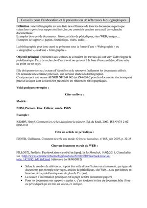 TPE : comment établir sa bibliographie ?