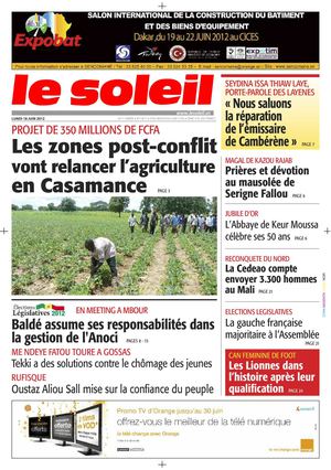 Edition du 18 juin 2012