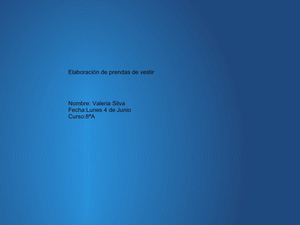 Proceso tecnológico de prendas de vestir