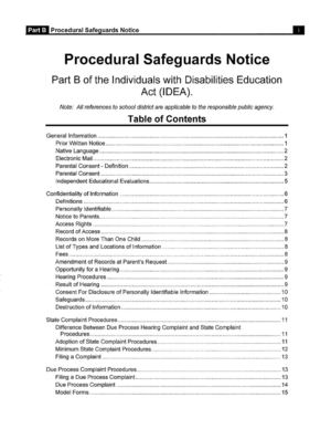 Student Services - Procedural Safeguards Notice - English